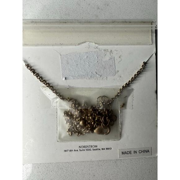 Melrose & Market "C" Triple Initial Antique Gold Necklace - Picture 2 of 2